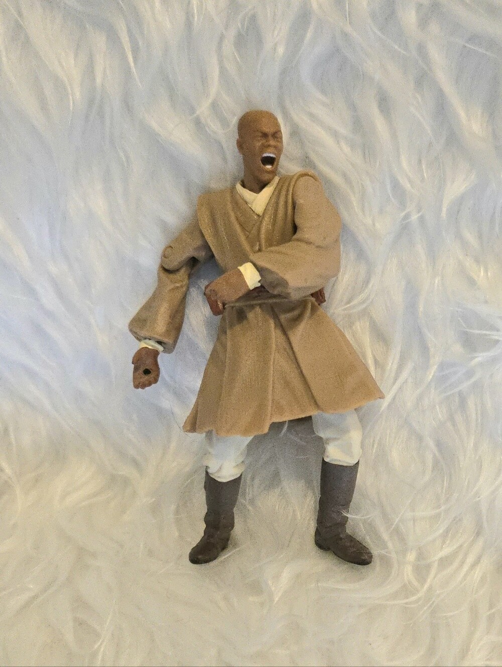 Star Wars Vintage 2001 "Saga Series" Mace Windu (Geonosian Rescue) action figure